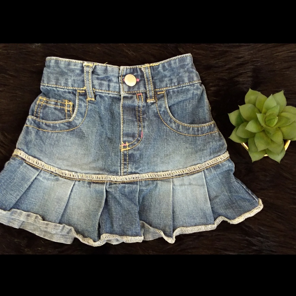 Denim Flared Old Navy Skirt Toddler